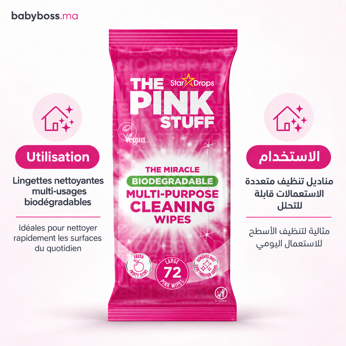 The Pink Stuff - toallitas multiusos * 72 unidades