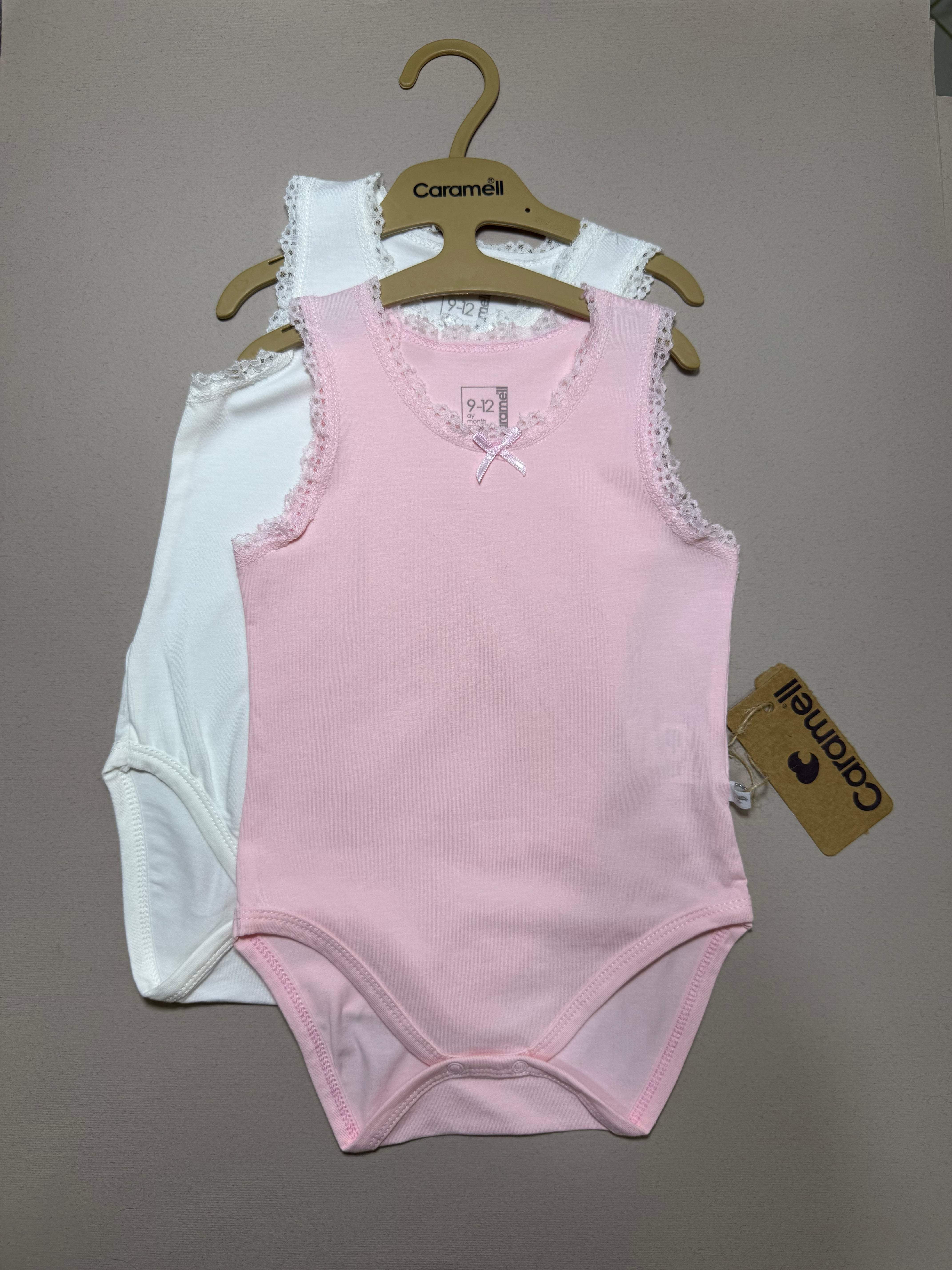 Lot de 2 bodies - Caramell - Caramell - Body pour bébé Maroc -www.babyboss.ma