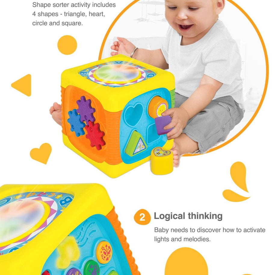Cubo de actividades grande Winfun 8M+