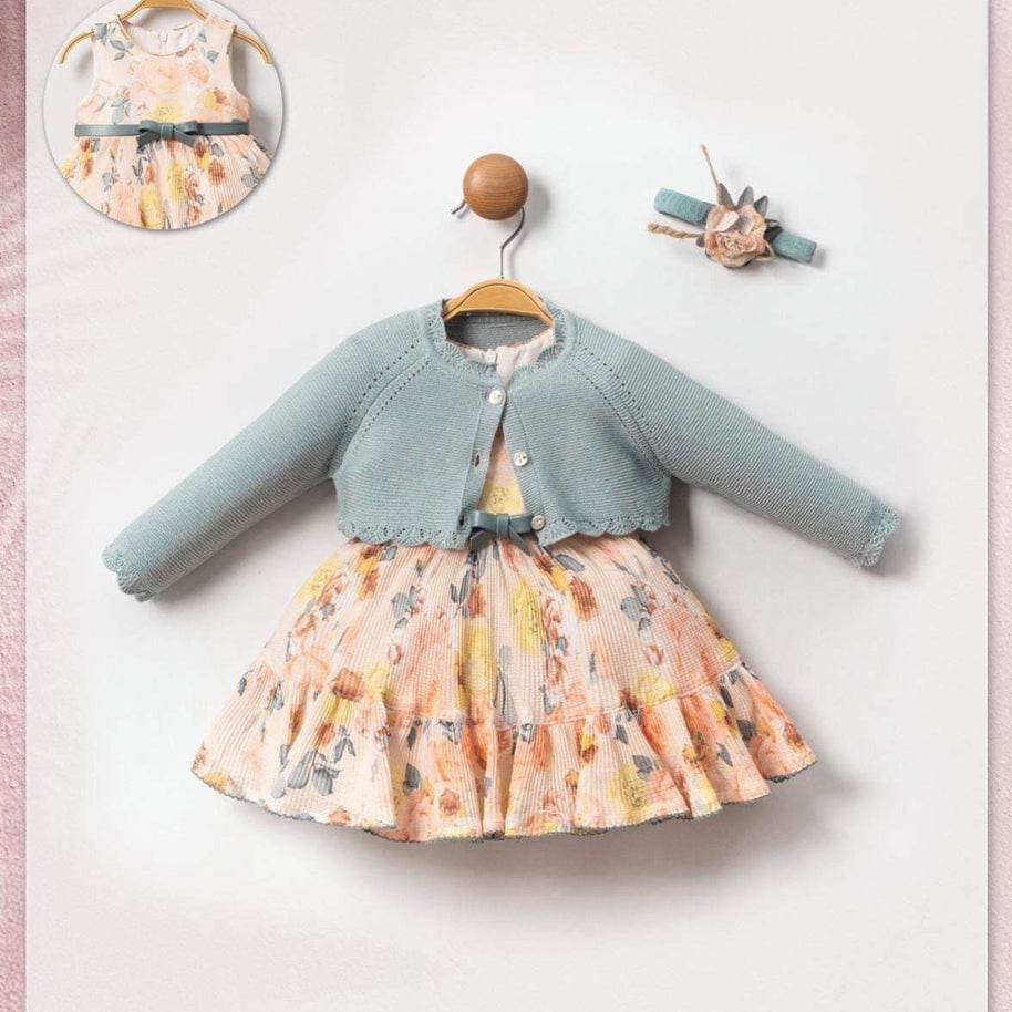 Robe Douce et bandeau pour Bébé - babyboss Mode - pour bébé Maroc -www.babyboss.ma