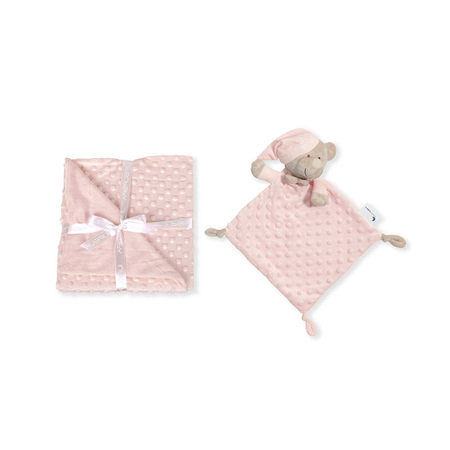 Interbaby Couverture En Bulles 80 X 110+Doudou - Rose