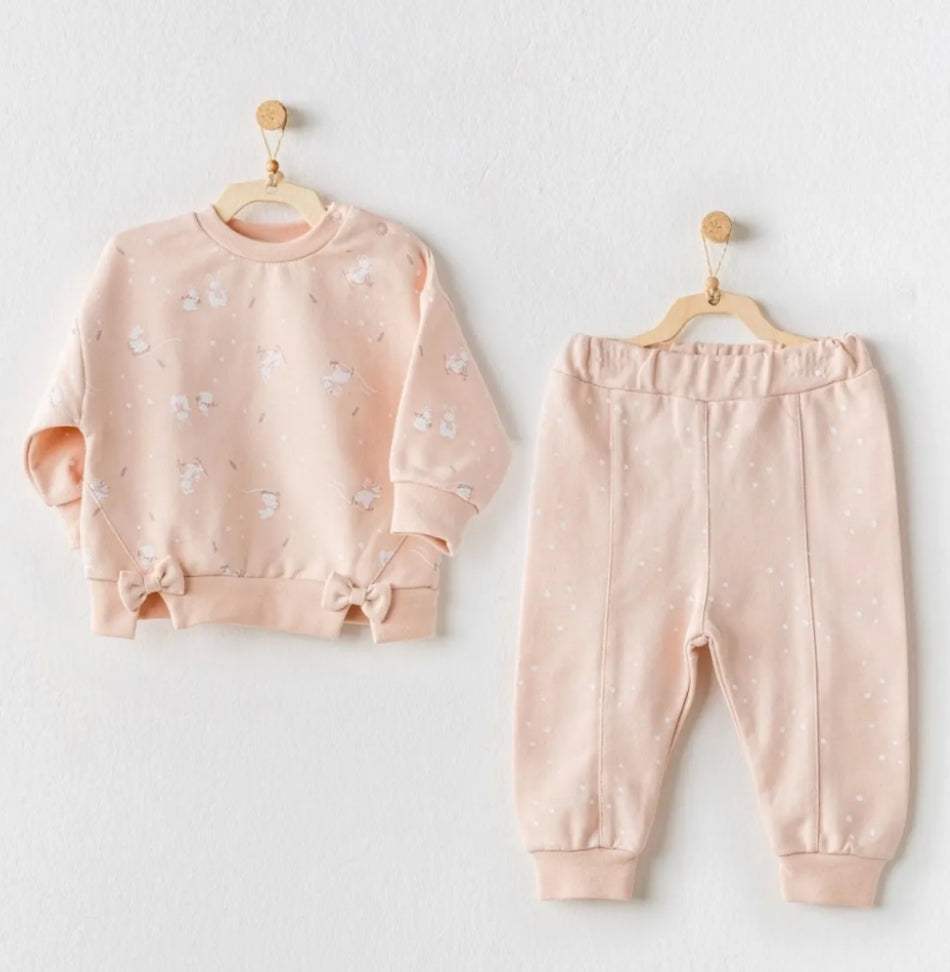 Ensemble 2 pièces andywawa pour filles Lapins mignons - Andywawa - pour bébé Maroc -www.babyboss.ma