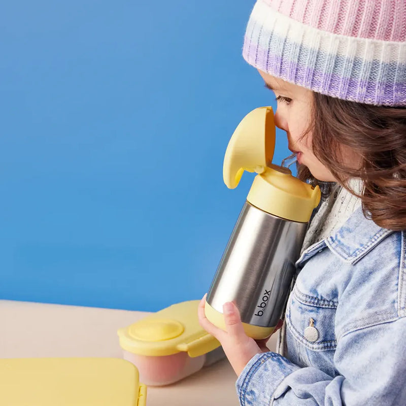 Gourde isotherme à paille B.box 350ml - Lemon twist