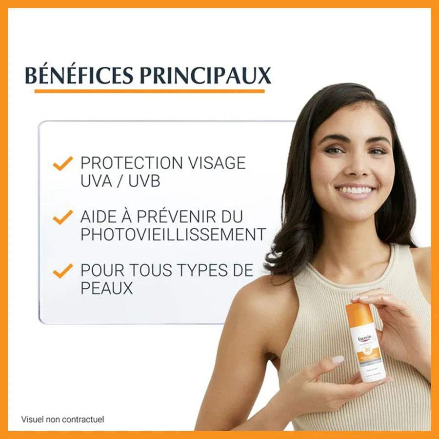 Eucerin SUN PROTECTION PHOTOAGING CONTROL Fluid SPF 50+ - 50ml - Eucerin - pour bébé Maroc -www.babyboss.ma