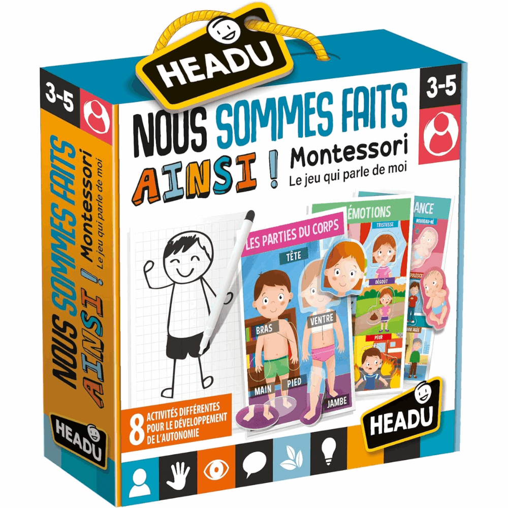 Nous Sommes Ainsi Faits Montessori - Headu - pour bébé Maroc -www.babyboss.ma