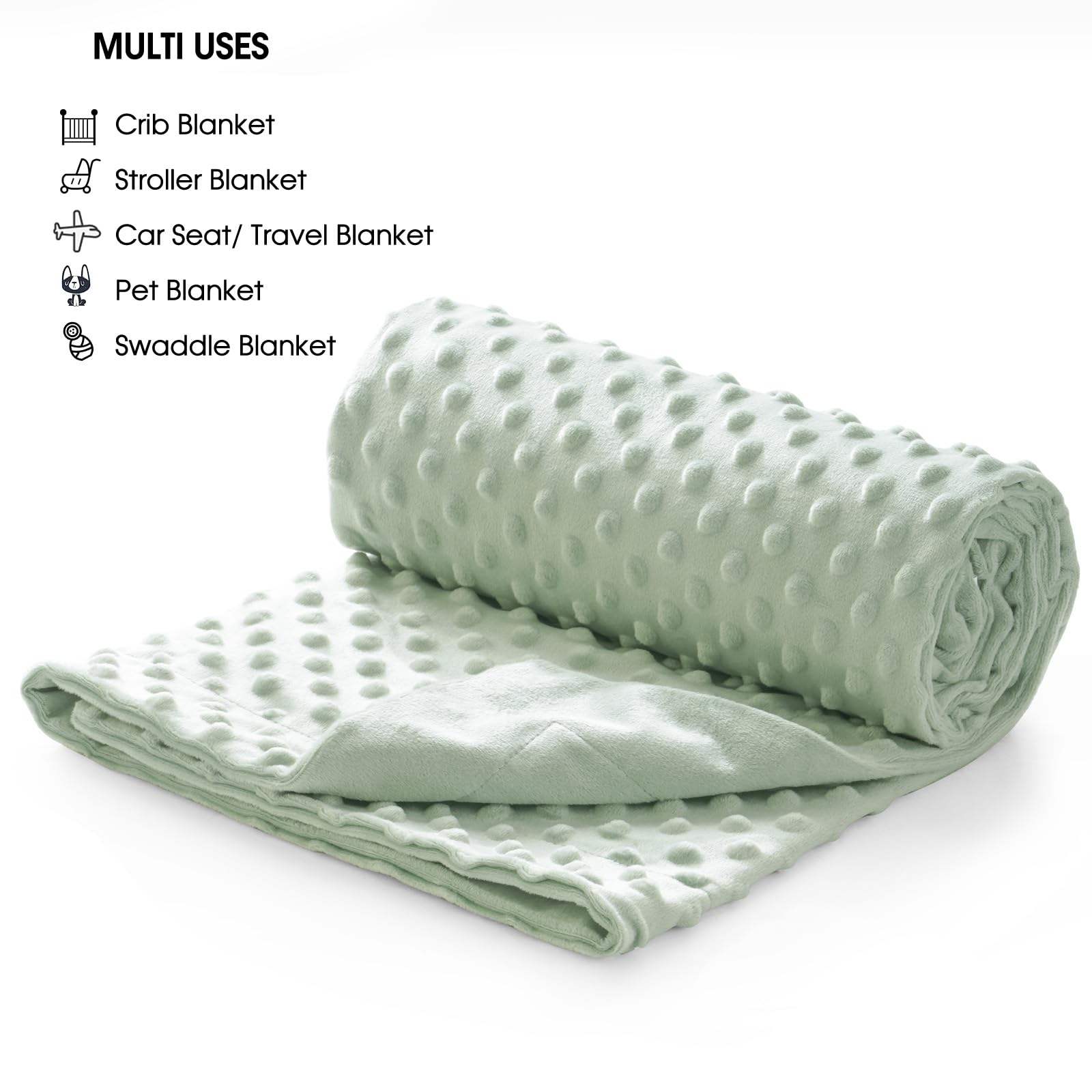 Interbaby couverture junior bulles 80 x 110 cm vert - Interbaby - pour bébé Maroc -www.babyboss.ma