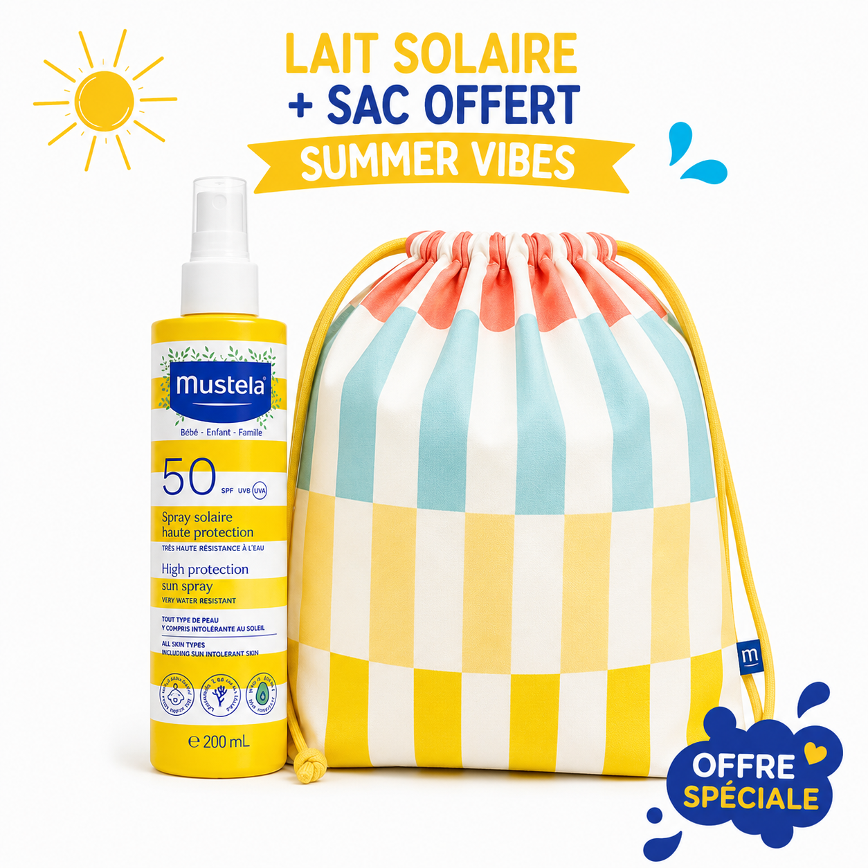 MUSTELA SPRAY SOLAIRE SPF50+ 200ML