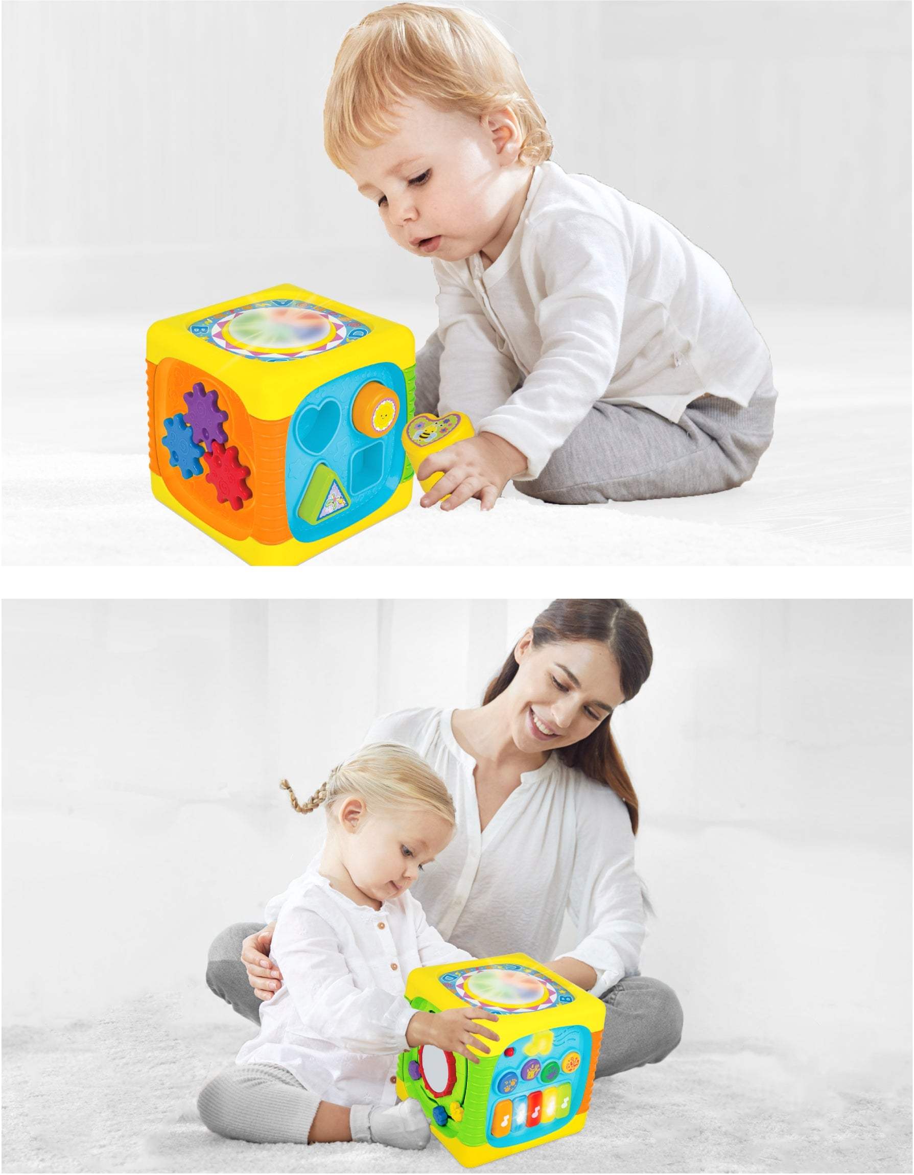 Cubo de actividades grande Winfun 8M+