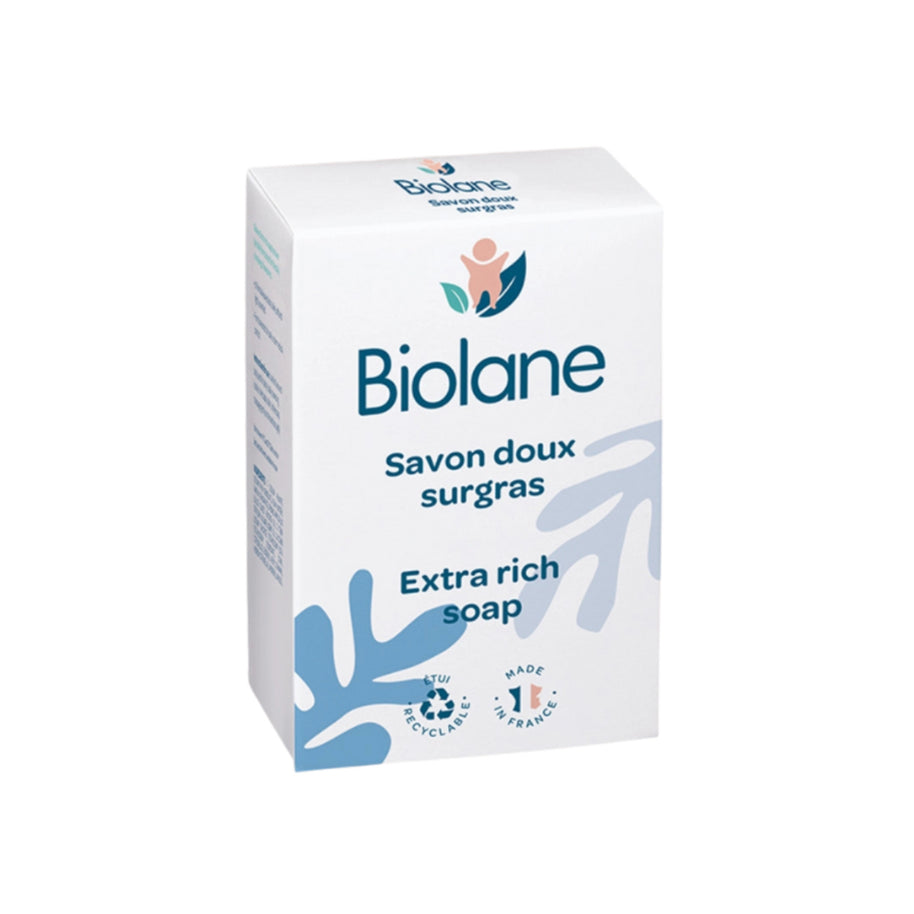 Biolane – Savon Doux Surgras 150g – Nettoyant Naturel Peau Sensible Bébé et Enfant