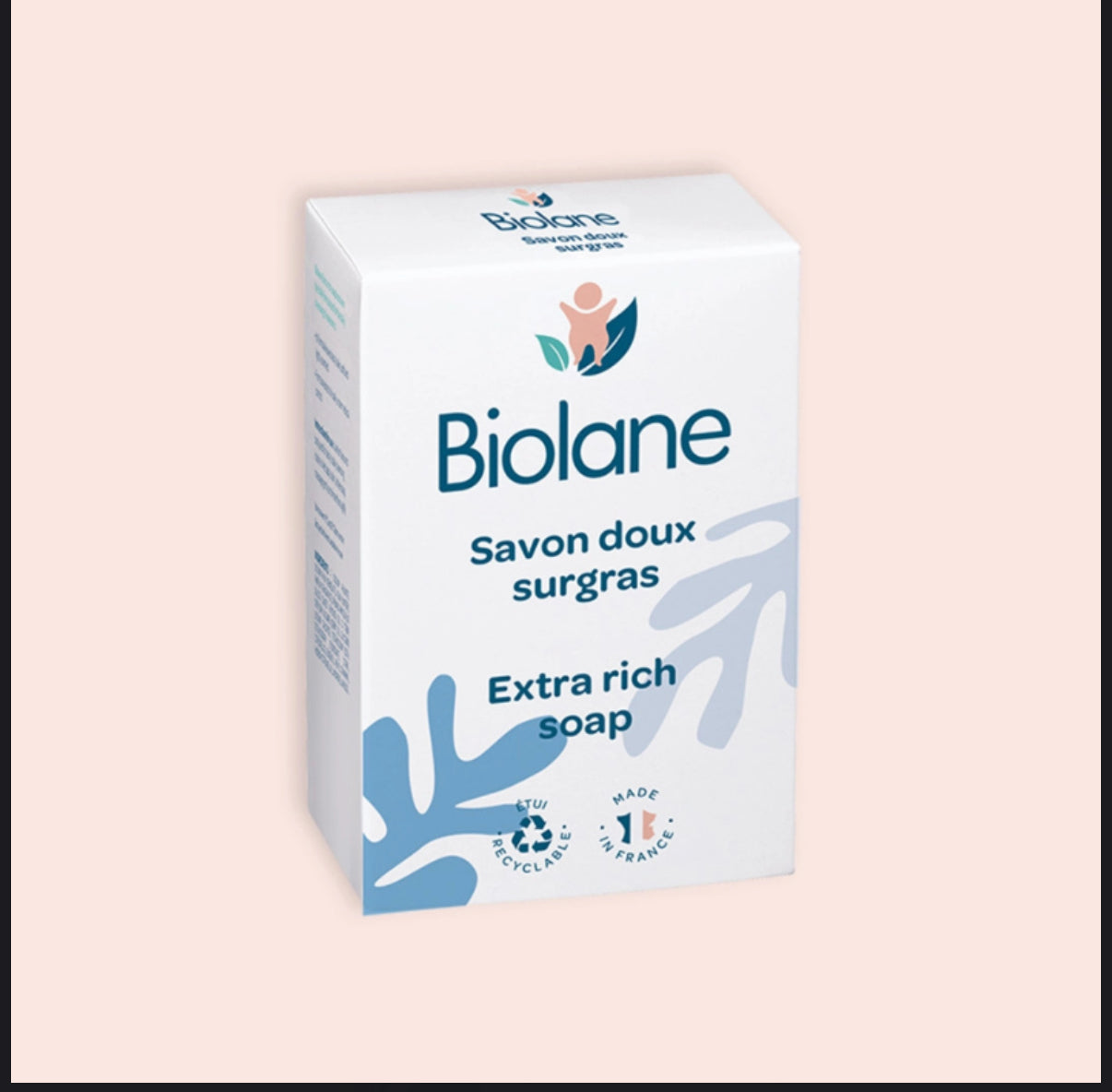 Biolane – Savon Doux Surgras 150g – Nettoyant Naturel Peau Sensible Bébé et Enfant