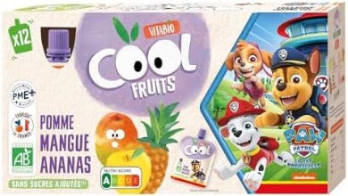 Vitabio COOL FRUITS Pomme Mangue Ananas & Acérola 12x90g