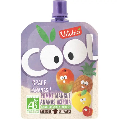 Vitabio COOL FRUITS Pomme Mangue Ananas & Acérola 12x90g