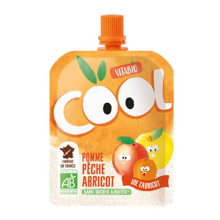 Vitabio COOL FRUITS Pomme pêche abricot 12x90g