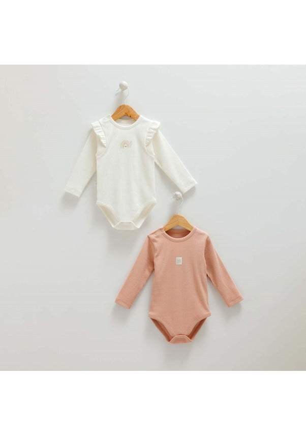 Lot de 2 bodies - Caramell - Caramell - Body pour bébé Maroc -www.babyboss.ma