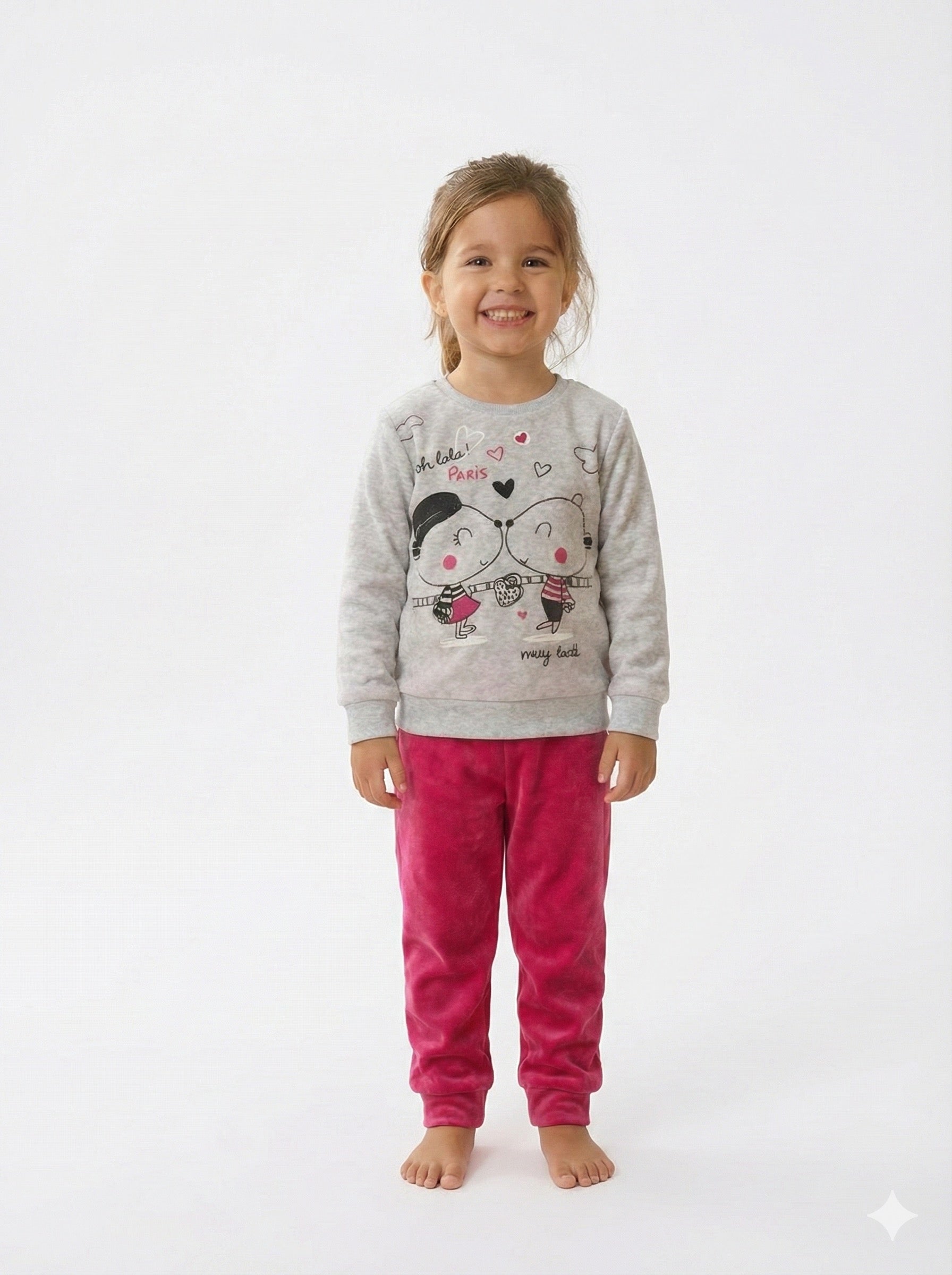 Pyjama fille velour