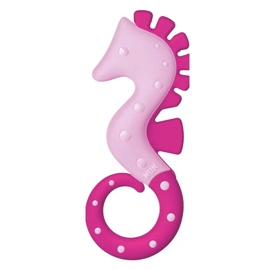 NUK Anneau de Dentition Hippocampe Rose - 3M+ - NUK - Anneau de dentition pour bébé Maroc -www.babyboss.ma