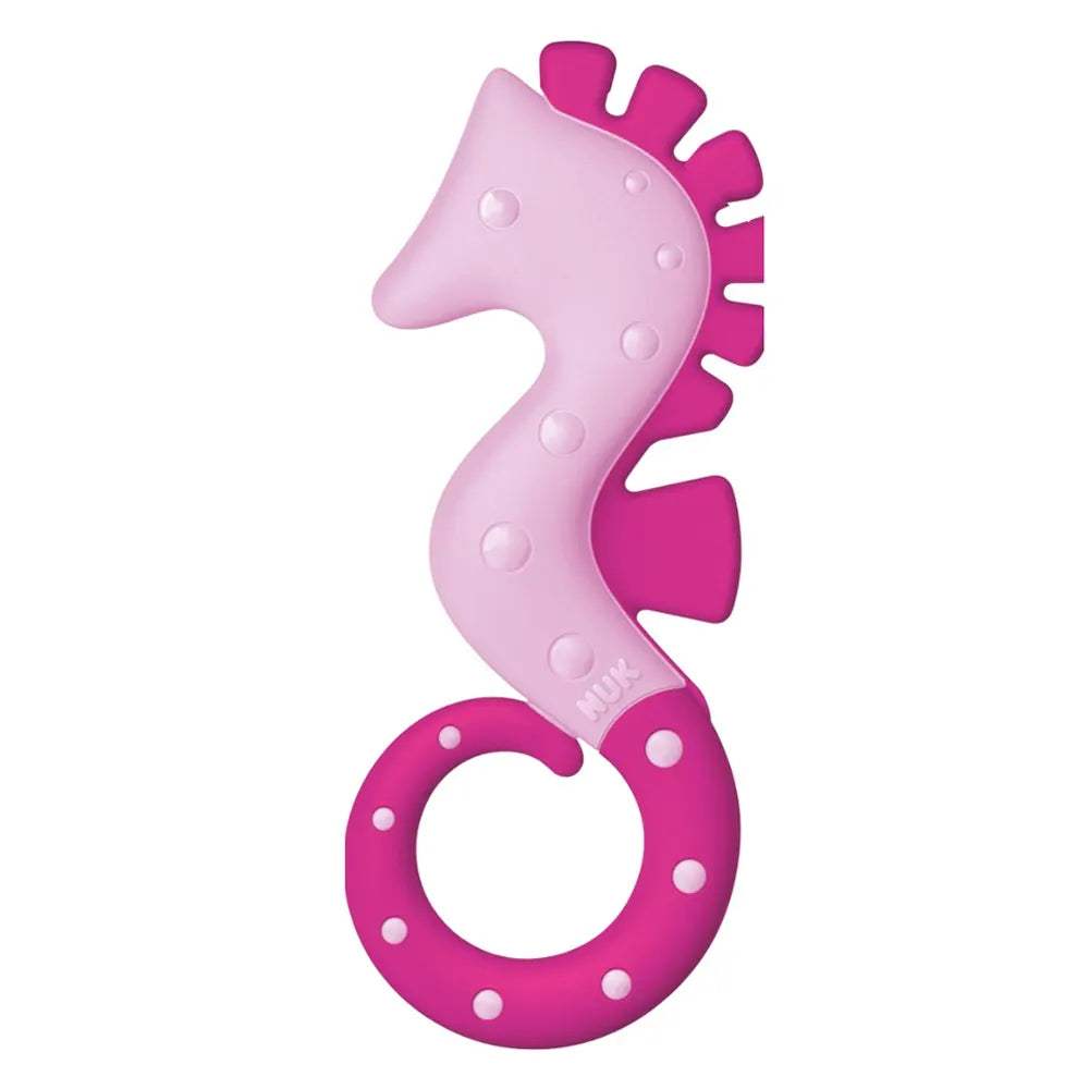 NUK Anneau de Dentition Hippocampe Rose - 3M+ - NUK - Anneau de dentition pour bébé Maroc -www.babyboss.ma