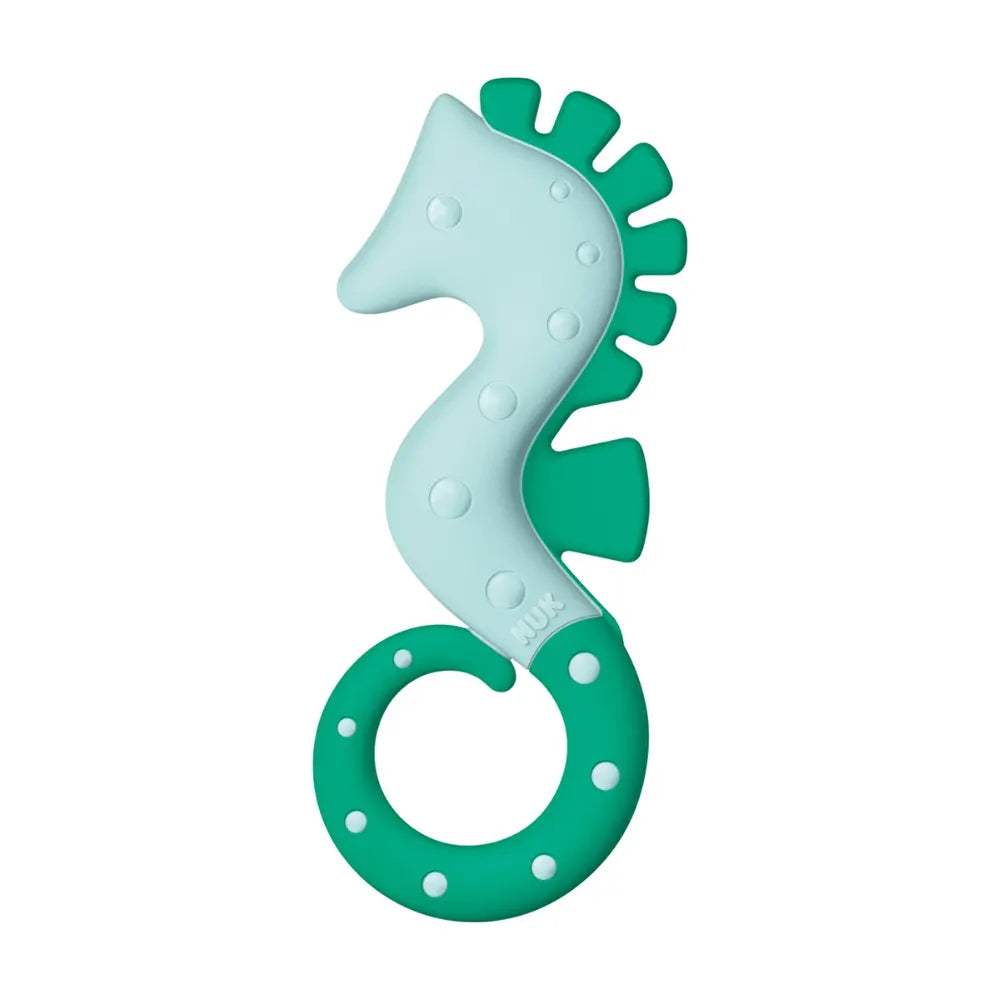 NUK Anneau de Dentition Hippocampe Vert - 3M+ - NUK - Anneau de dentition pour bébé Maroc -www.babyboss.ma