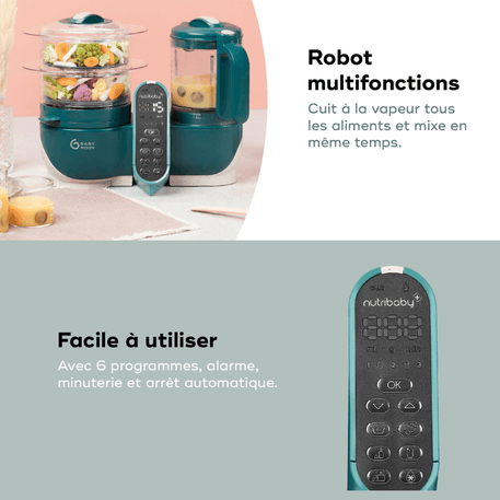 Nutribaby(+) - Robot culinaire multifonctions - Babymoov - REPAS pour bébé Maroc -www.babyboss.ma
