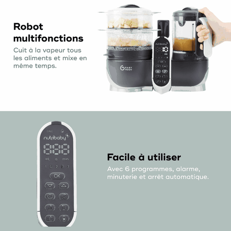 Nutribaby(+) - Robot culinaire multifonctions - Babymoov - REPAS pour bébé Maroc -www.babyboss.ma