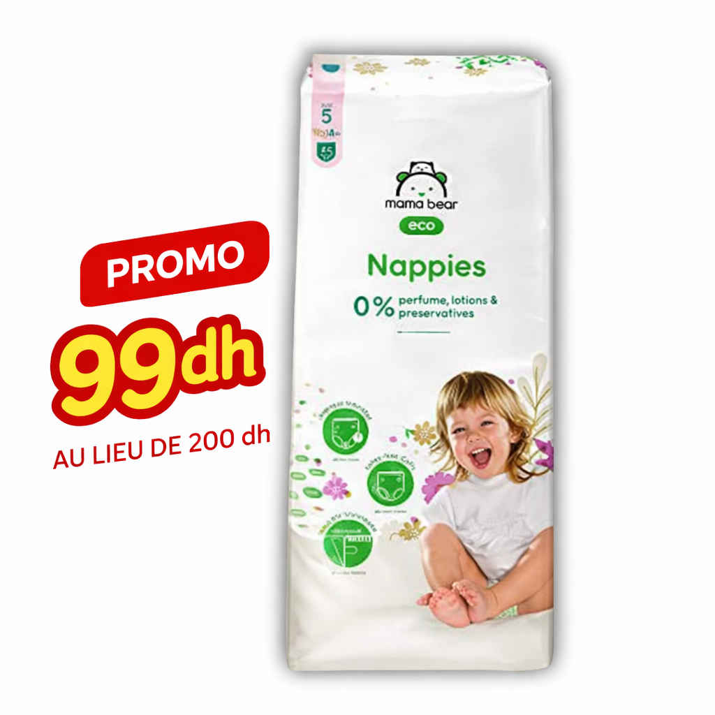 Mama Bear Couches Taille 5 (11–16 kg) – 30 Pièces