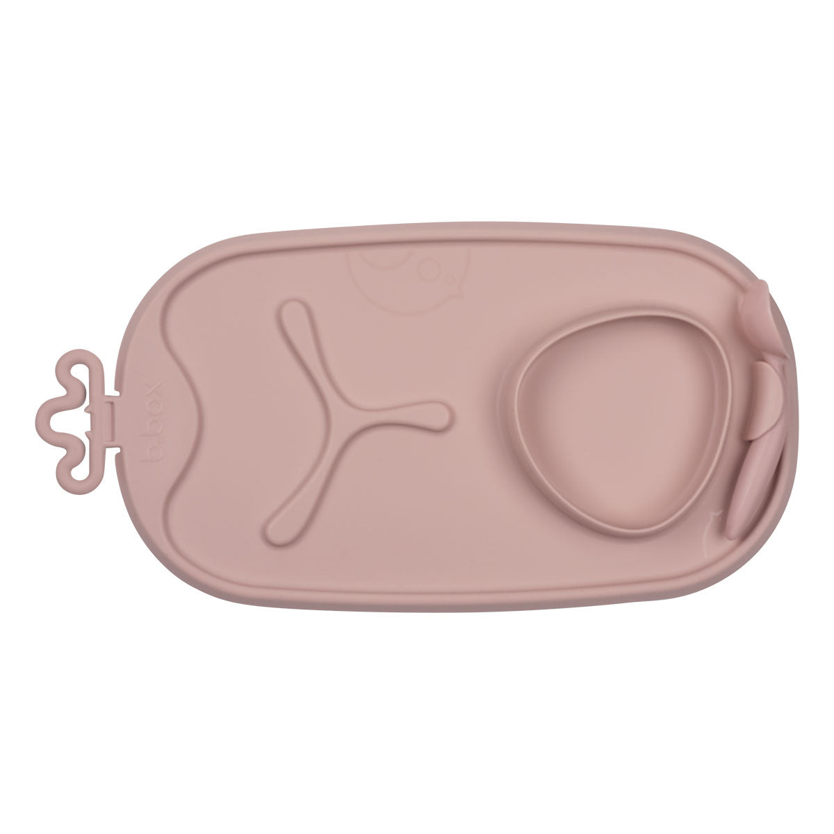 Set de Table Silicone Roll + Go b.box - ocean - blush - b.box - roll + go mealtime mat pour bébé Maroc -www.babyboss.ma