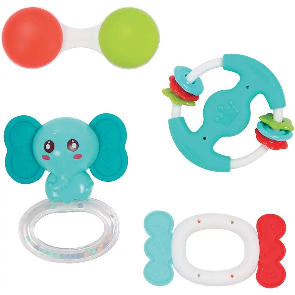 Ludi Coffret 4 Hochets - Ludi - Hochets pour bébé Maroc -www.babyboss.ma