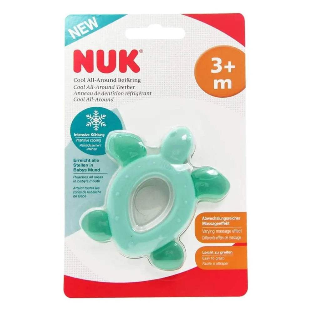 NUK Anneau de Dentition Réfrigérant Tortue - 3M+ - NUK - Anneau de dentition pour bébé Maroc -www.babyboss.ma