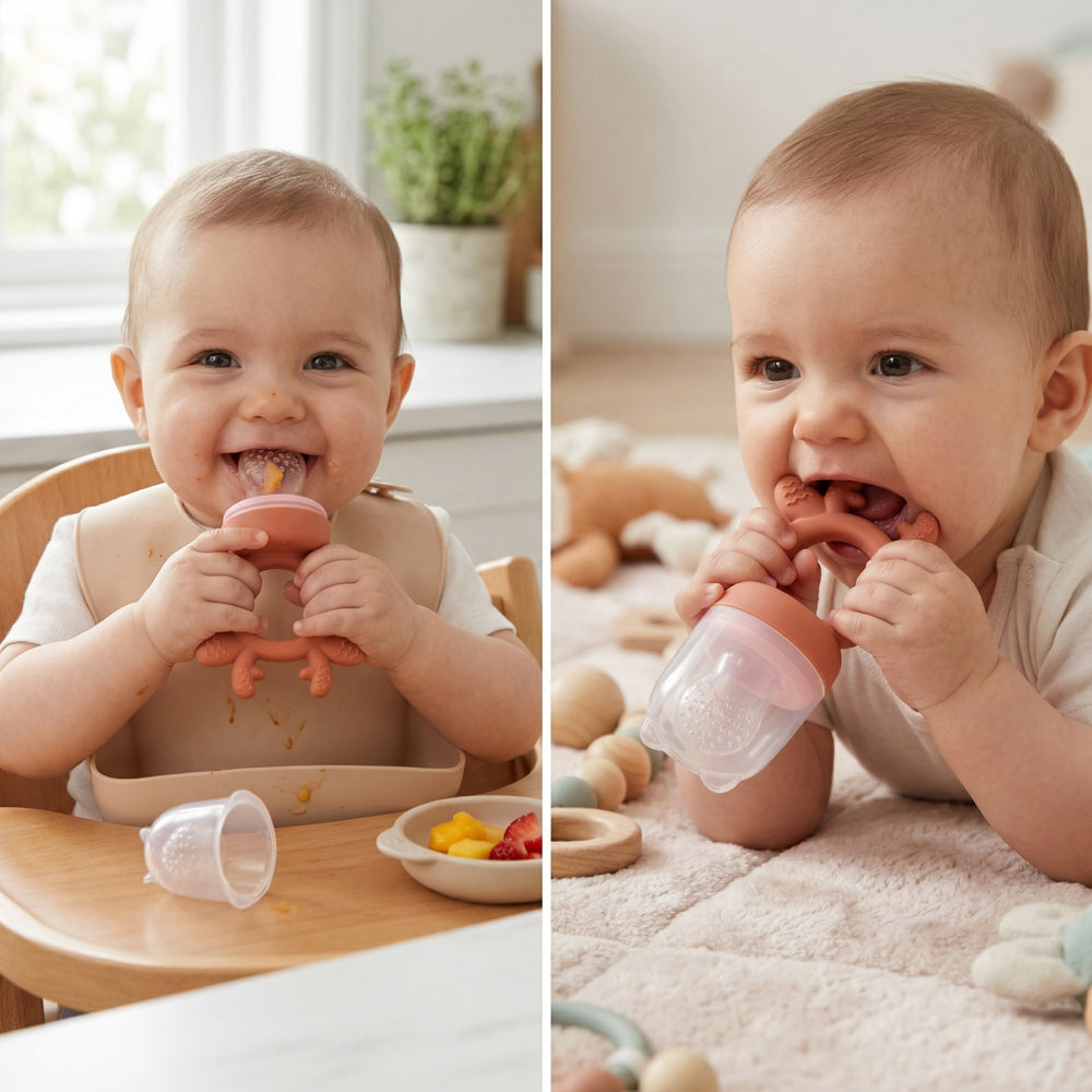 Sucette-Grignoteuse-Baby-ORANGE - Babyboss.ma -bebe-maroc