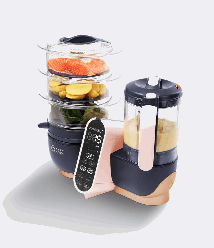 Robot Multifonctions XL Cuiseur et Mixeur pour bébé - Nutribaby XL - Babymoov - REPAS pour bébé Maroc -www.babyboss.ma