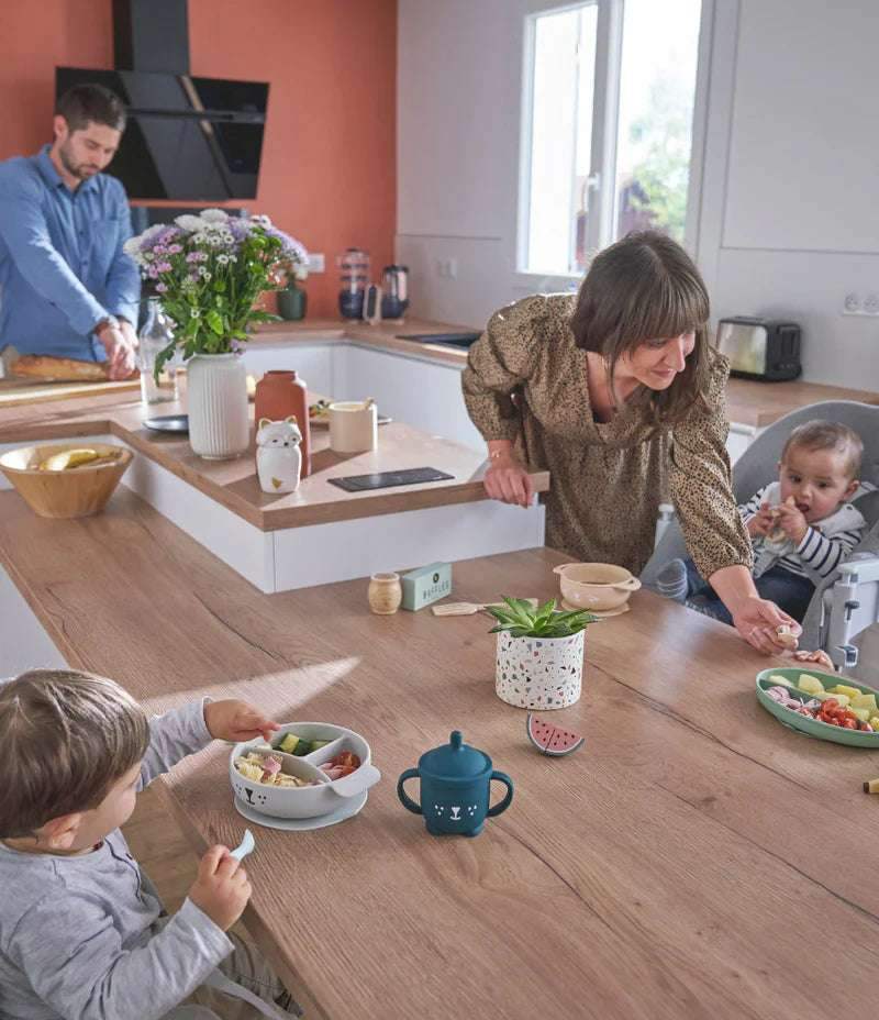 Babymoov Set Repas en Silicone Learn'Isy - Renard - Babymoov - Packs Repas pour bébé Maroc -www.babyboss.ma
