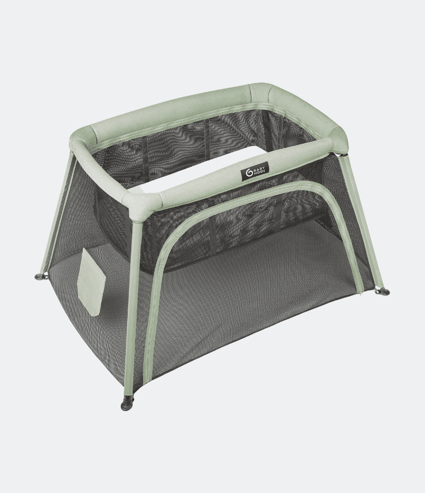 Lit parapluie avec berceau - Moov & Comfy - Babymoov - Babymoov - SORTIE pour bébé Maroc -www.babyboss.ma
