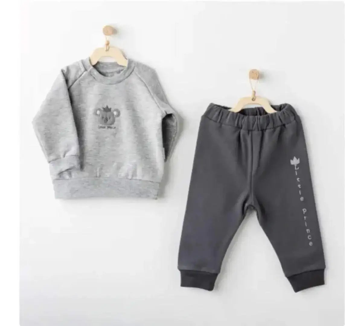 Andy Wawa Ensemble 2 pièces Basic Gris - Andywawa - pour bébé Maroc -www.babyboss.ma