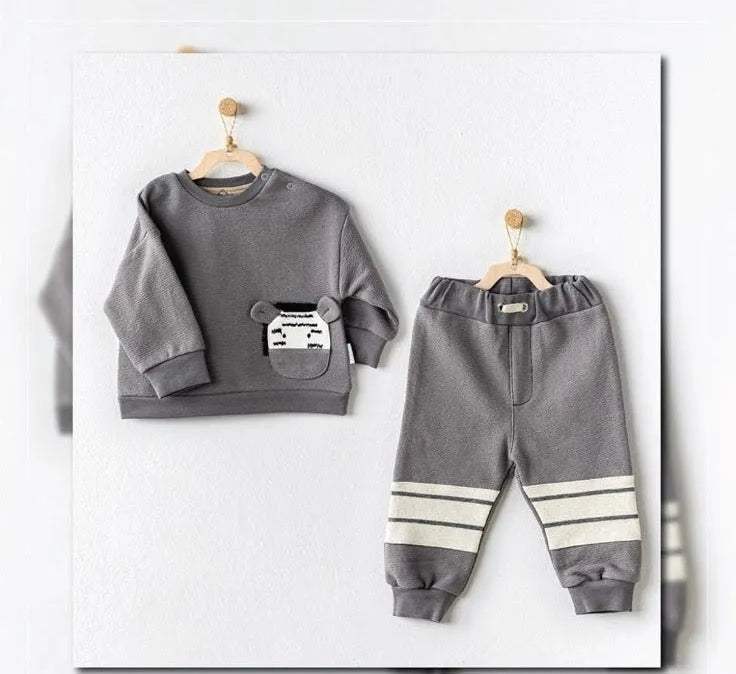 Andywawa Ensemble bébé 2 pièces ours aventureux ac24254 - Andywawa - pour bébé Maroc -www.babyboss.ma