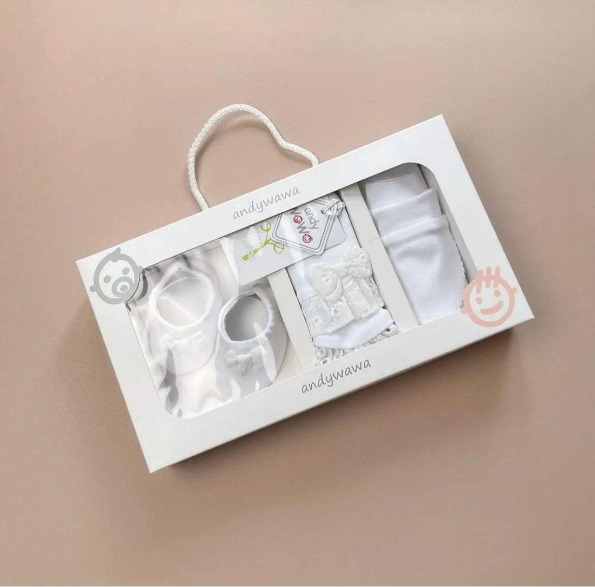 Andywawa Ensemble de gants et chaussons pour bébé, 3 pièces - Andywawa - pour bébé Maroc -www.babyboss.ma