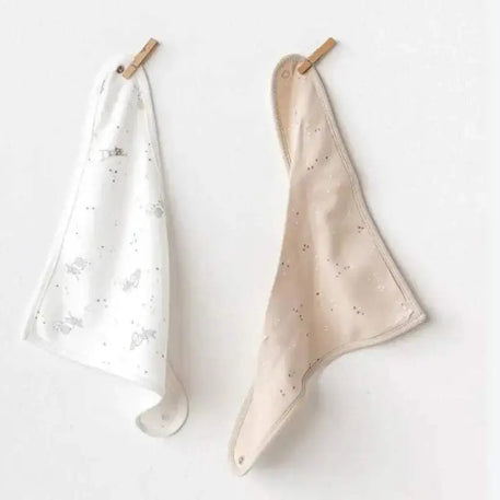 Andywawa pack deux bavoir 100% cotton AC25051 - Andywawa - Bavoirs pour bébé Maroc -www.babyboss.ma