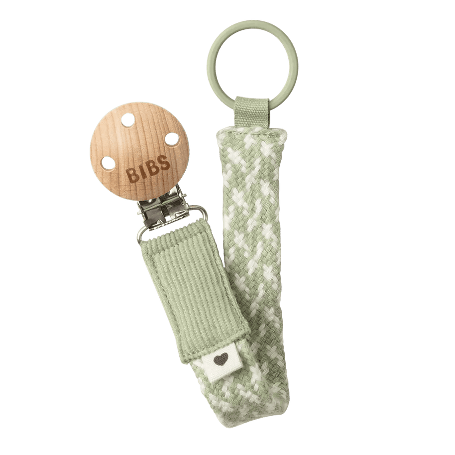 Attache Sucette BIBS - Sage/Ivory - Bibs - Pacifier Clip pour bébé Maroc -www.babyboss.ma