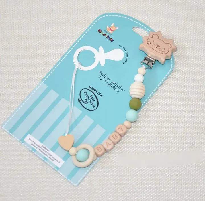 Attache tétine en bois - babyjem - pour bébé Maroc -www.babyboss.ma