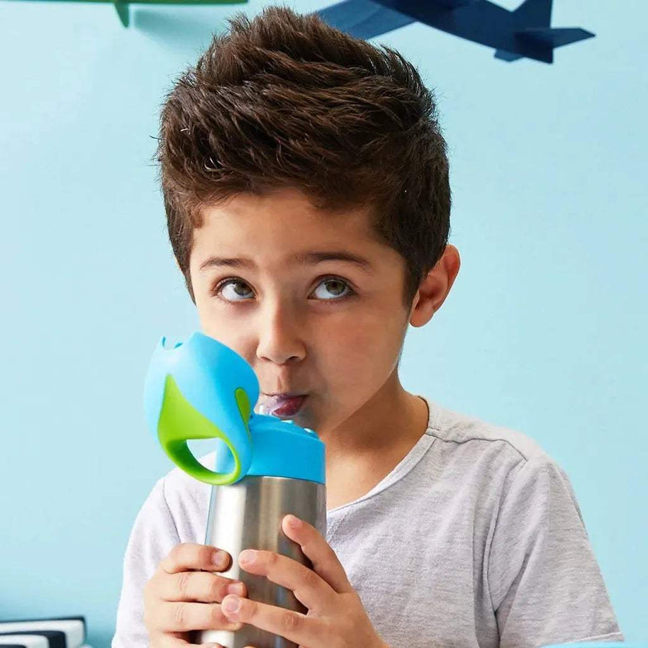 Gourde isotherme à paille B.box 350ml - Forest - BBOX USA - Insulated water bottles pour bébé Maroc -www.babyboss.ma