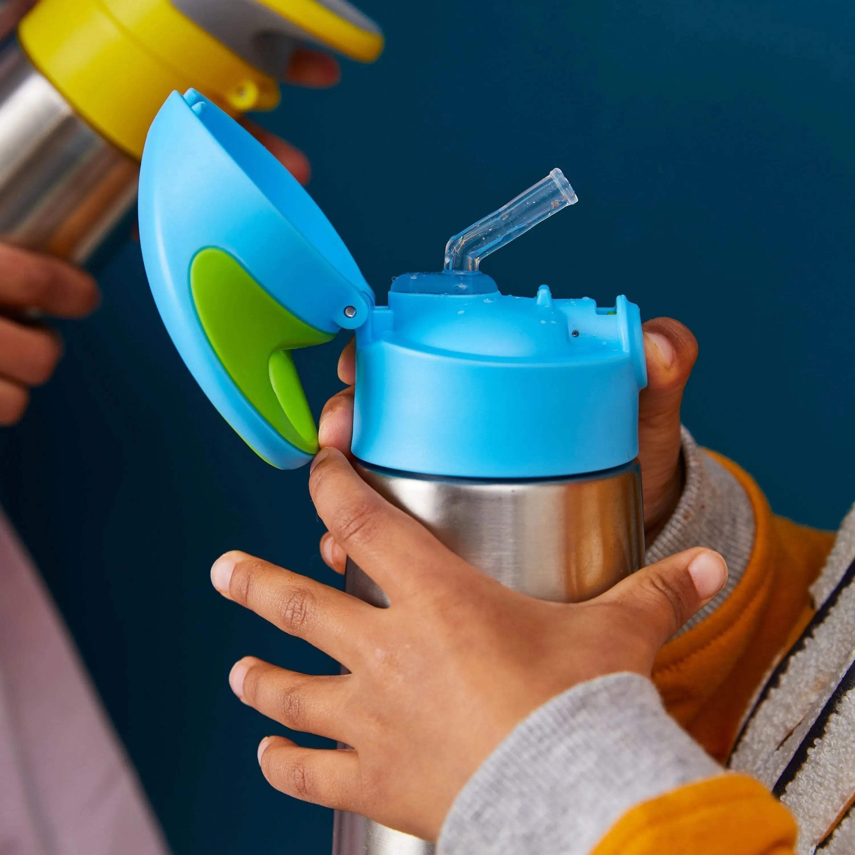Gourde isotherme à paille B.box 350ml - Forest - BBOX USA - Insulated water bottles pour bébé Maroc -www.babyboss.ma