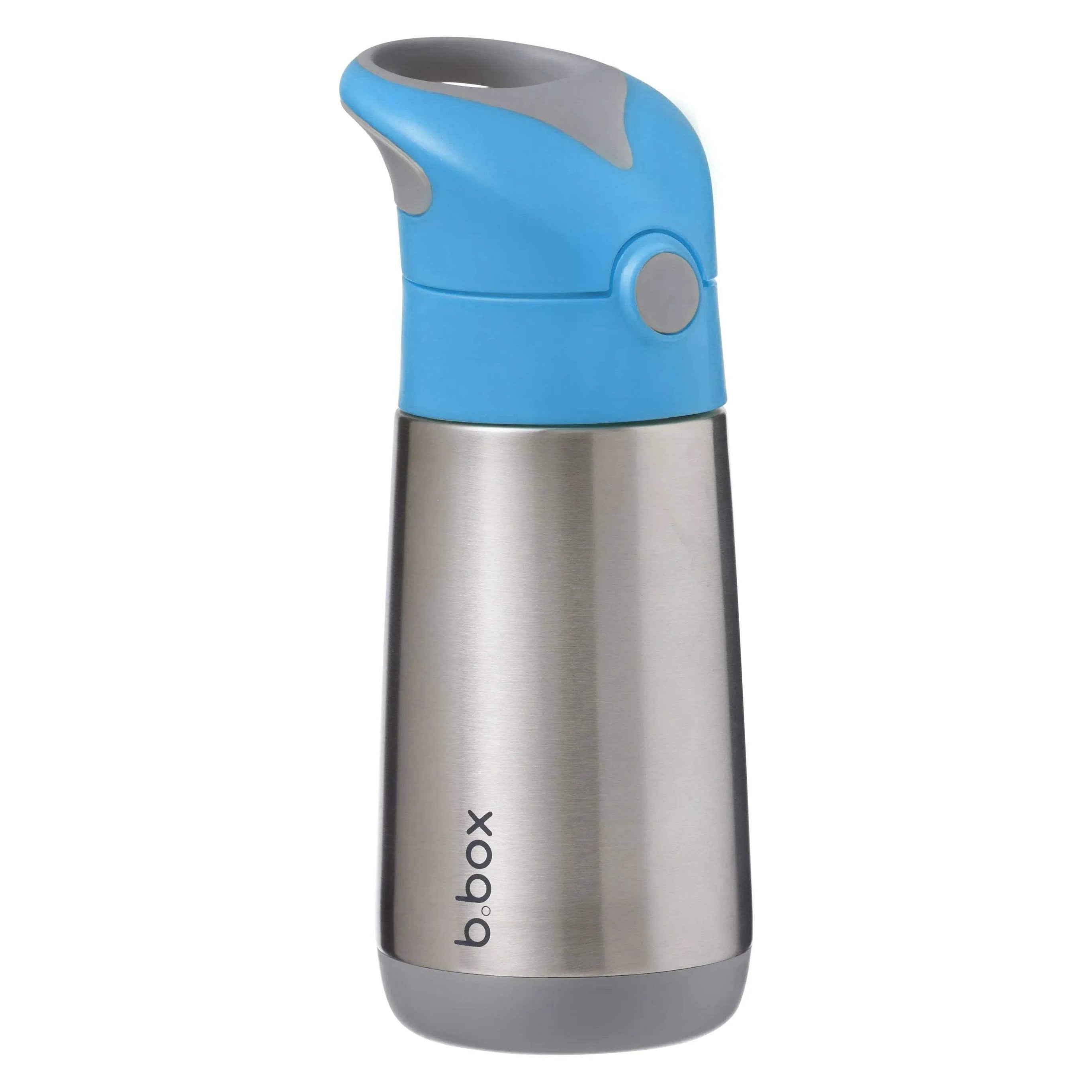 Gourde isotherme à paille B.box 350ml - Blue - BBOX USA - Insulated water bottles pour bébé Maroc -www.babyboss.ma
