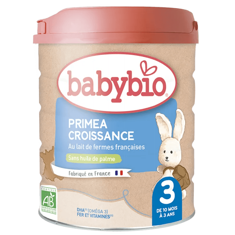Babybio Lait Infantile Primea 3ème Âge 800g - Dès 10mois - Babybio - Laits Infantiles pour bébé Maroc -www.babyboss.ma