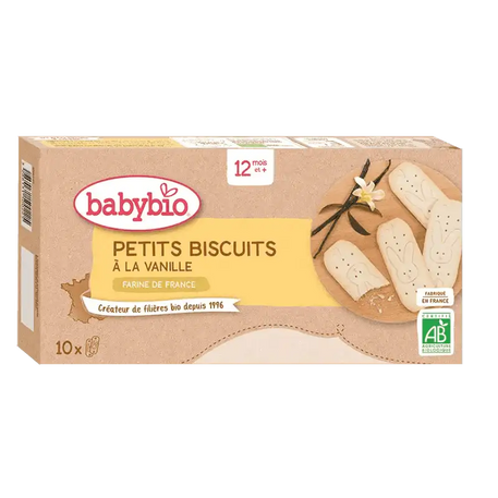 Babybio PETITS BISCUITS À LA VANILLE dès 12 mois - Babybio - Alimentation pour bébé Maroc -www.babyboss.ma