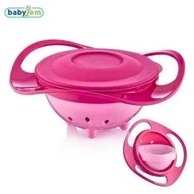 بيبي جيم وعاء طعام للأطفال قابل للدوران 360 درجة مضاد للانسكاب عملي للرضع والأطفال - BABYBOSS - babyjem - للطفل المغرب
