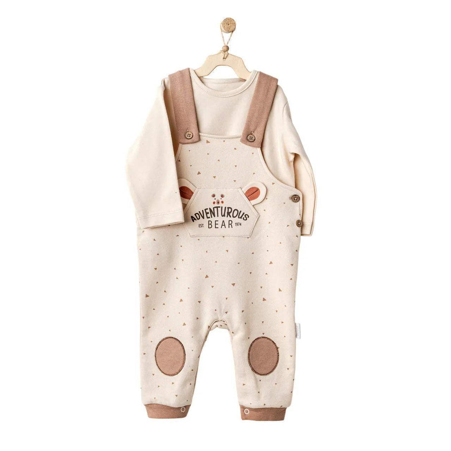 Beige Adventurous salopette Andywawa 100% cotton - Andywawa - pour bébé Maroc -www.babyboss.ma