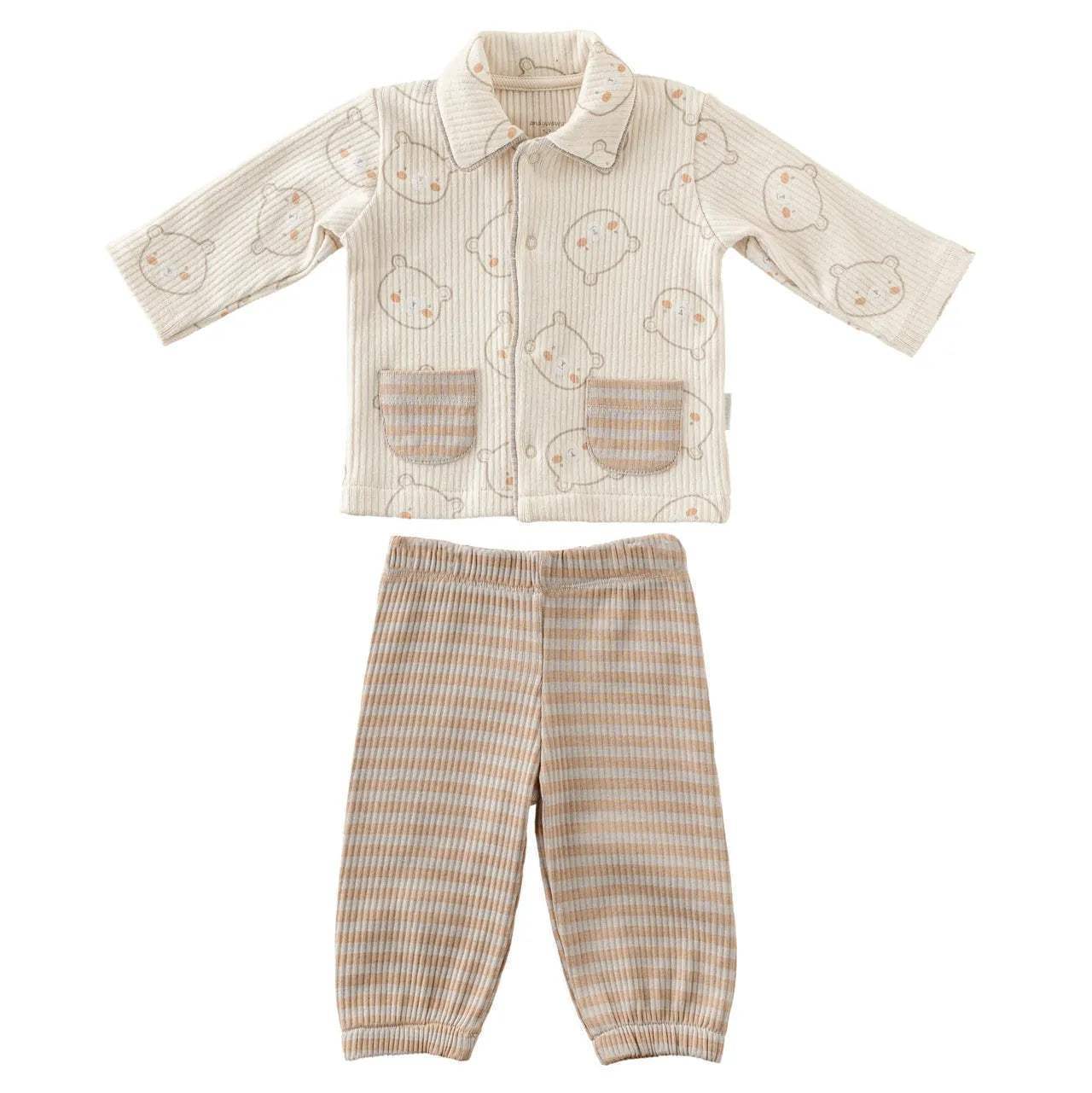 beige_bear_pyjama_pour_bebe_100_cotton_andywawa-47680342130999-bebe-babyboss.ma-maroc - Babyboss.ma -bebe-maroc