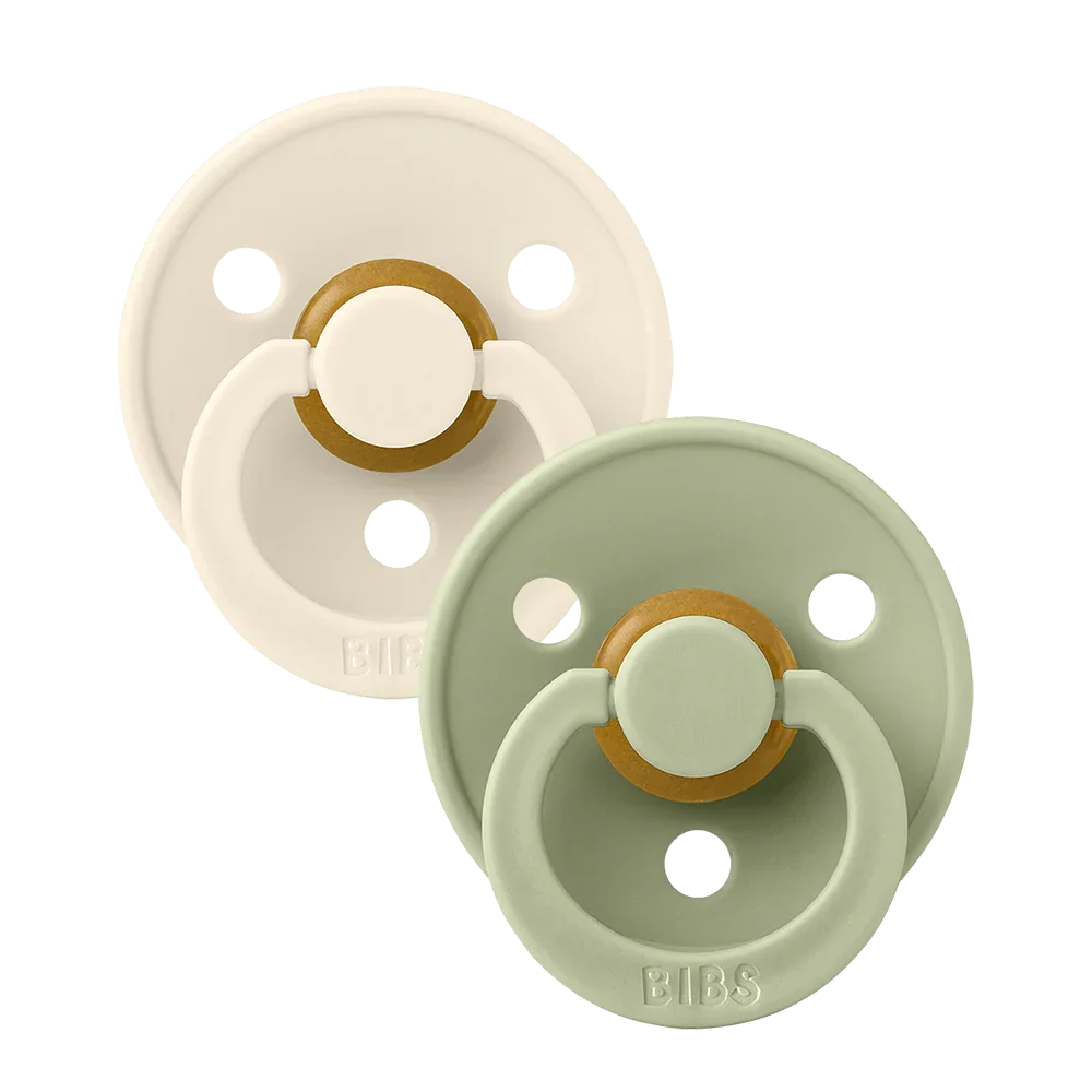 Pack de 2 sucettes BIBS - Ivory/Sage