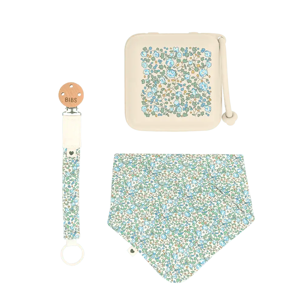 BIBS X LIBERTY Baby Bundle Eloise - Ivory - Bibs - Gift Set pour bébé Maroc -www.babyboss.ma