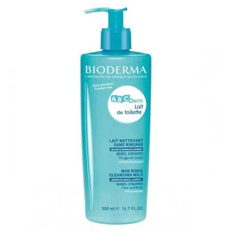 BIODERMA ABCDERM LAIT DE TOILETTE SANS RINÇAGE 500 ML - Bioderma ABCDerm - pour bébé Maroc -www.babyboss.ma