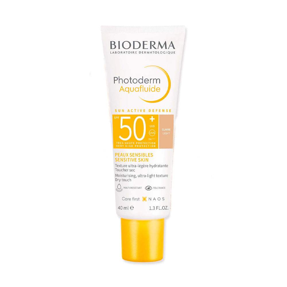 Bioderma Photoderm Aquafluide SPF 50+ teinte claire, tube de 40 ml
